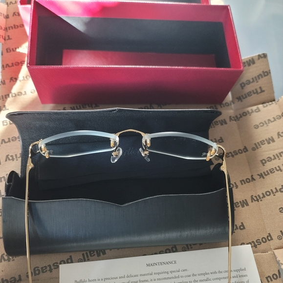 Cartier Gold Rimless Glasses - Picture 4 of 7